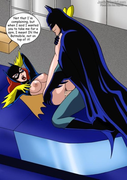 Batman Fucking Porn - Batman is fucking Batgirl on top of Batmobile! â€“ Batman Hentai